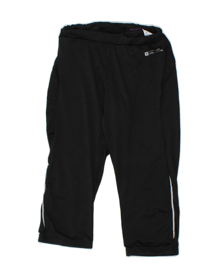 MOUNTAIN WAREHOUSE Womens Capri Tracksuit Trousers UK 14 Medium Black Vintage Mountain Warehouse and Second-Hand Mountain Warehouse from Messina Hembry 
