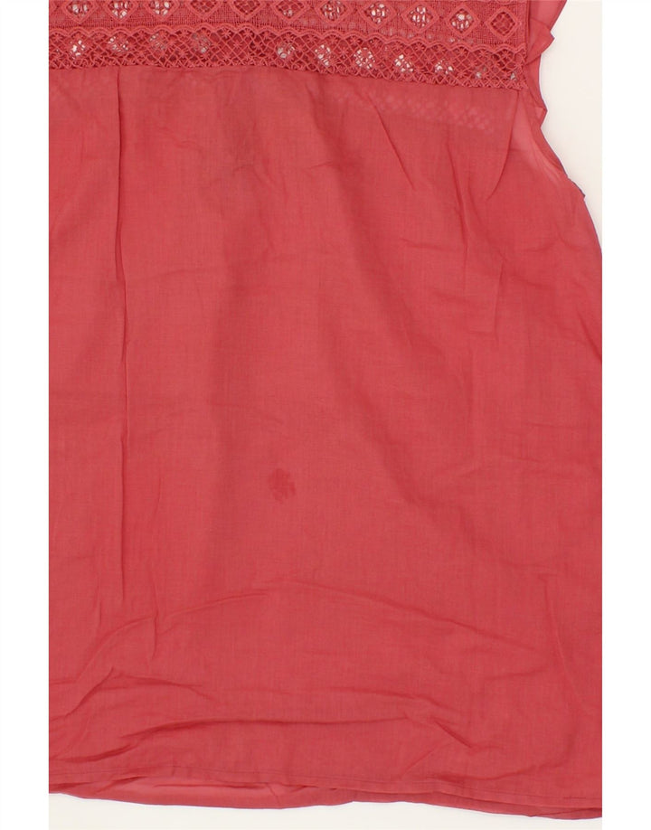 MASSIMO DUTTI Womens Sleeveless Blouse Top UK 12 Medium Red Vintage Massimo Dutti and Second-Hand Massimo Dutti from Messina Hembry 