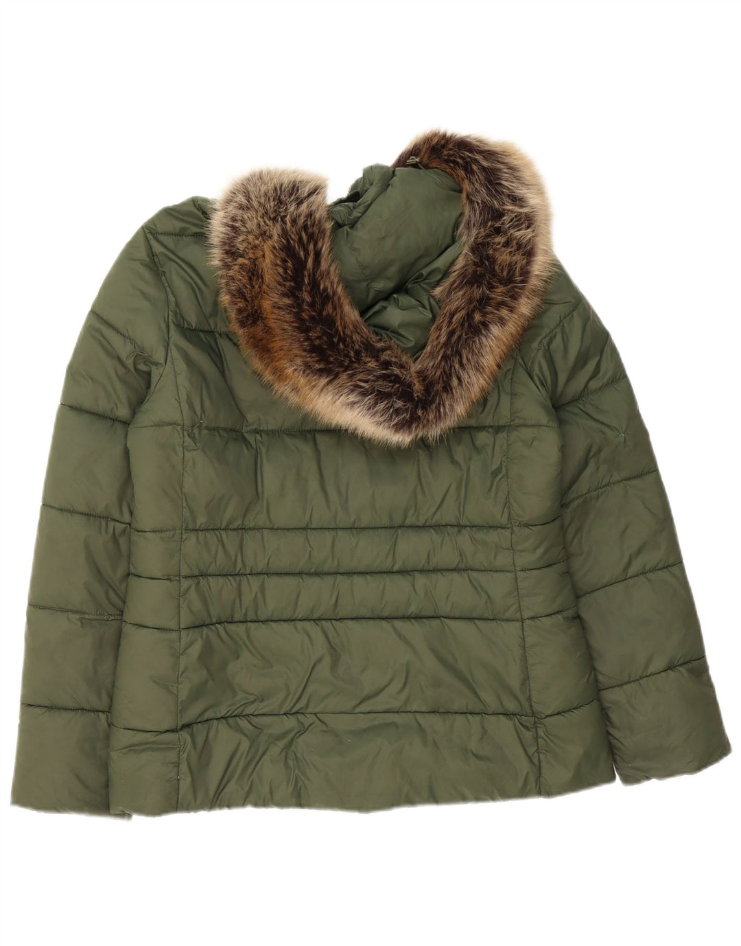 Barbour Polstret hættejakke til kvinder UK 12 Medium Green Polyester