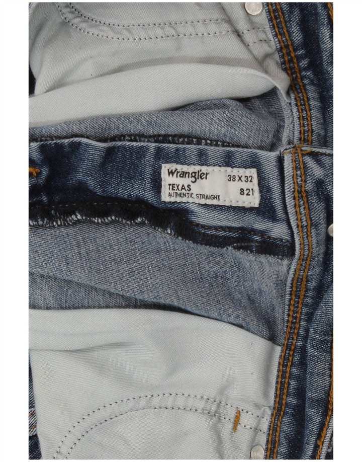 Wrangler Herre Texas Denim Shorts W38 XL Blå