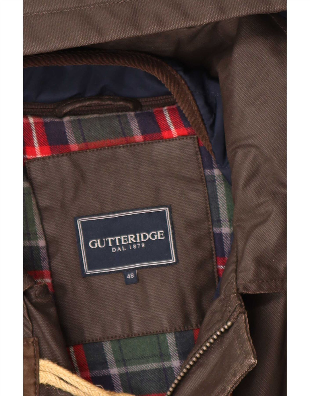 Gutteridge Herre Hooded Duffle Coat IT 48 Medium Brun