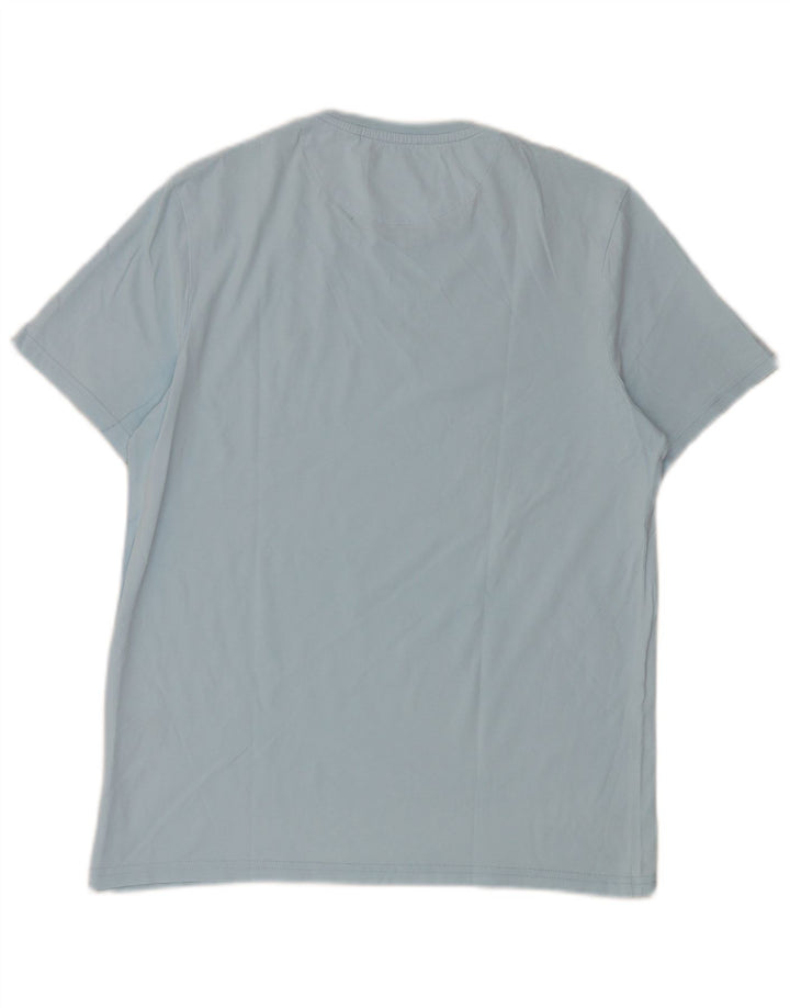 Lyle & Scott Herre T-shirt Top Medium Blue Bomuld
