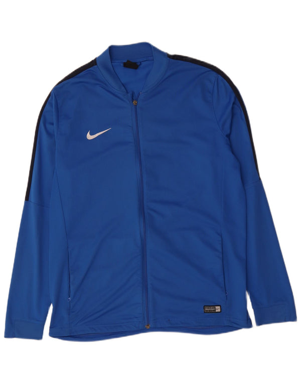 NIKE Herre Dri Fit træningsdragt Topjakke XL Blå Colourblock Polyester
