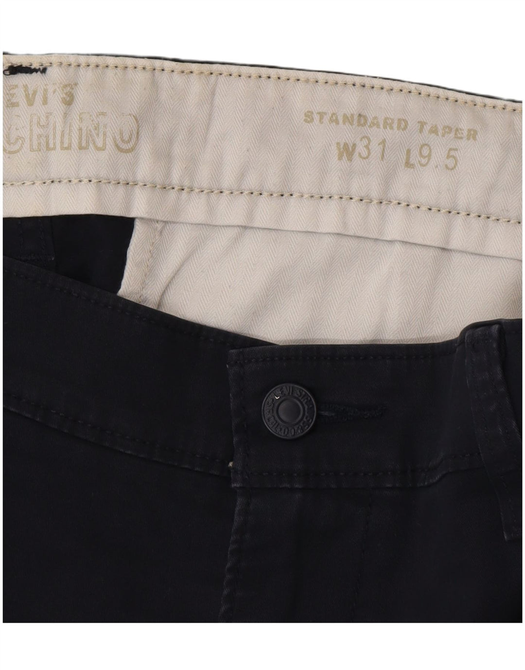 Levi's Standard Chino Shorts til mænd W31 Mellem marineblå bomuld