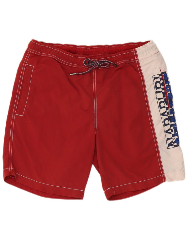 Napapijri Herre Geographic svømmeshorts Medium Burgundy Colourblock