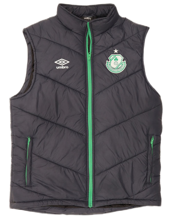 Umbro Herre Shamrock Rovers F.C. Grafisk polstret Gilet UK 40 Large Navy Blue