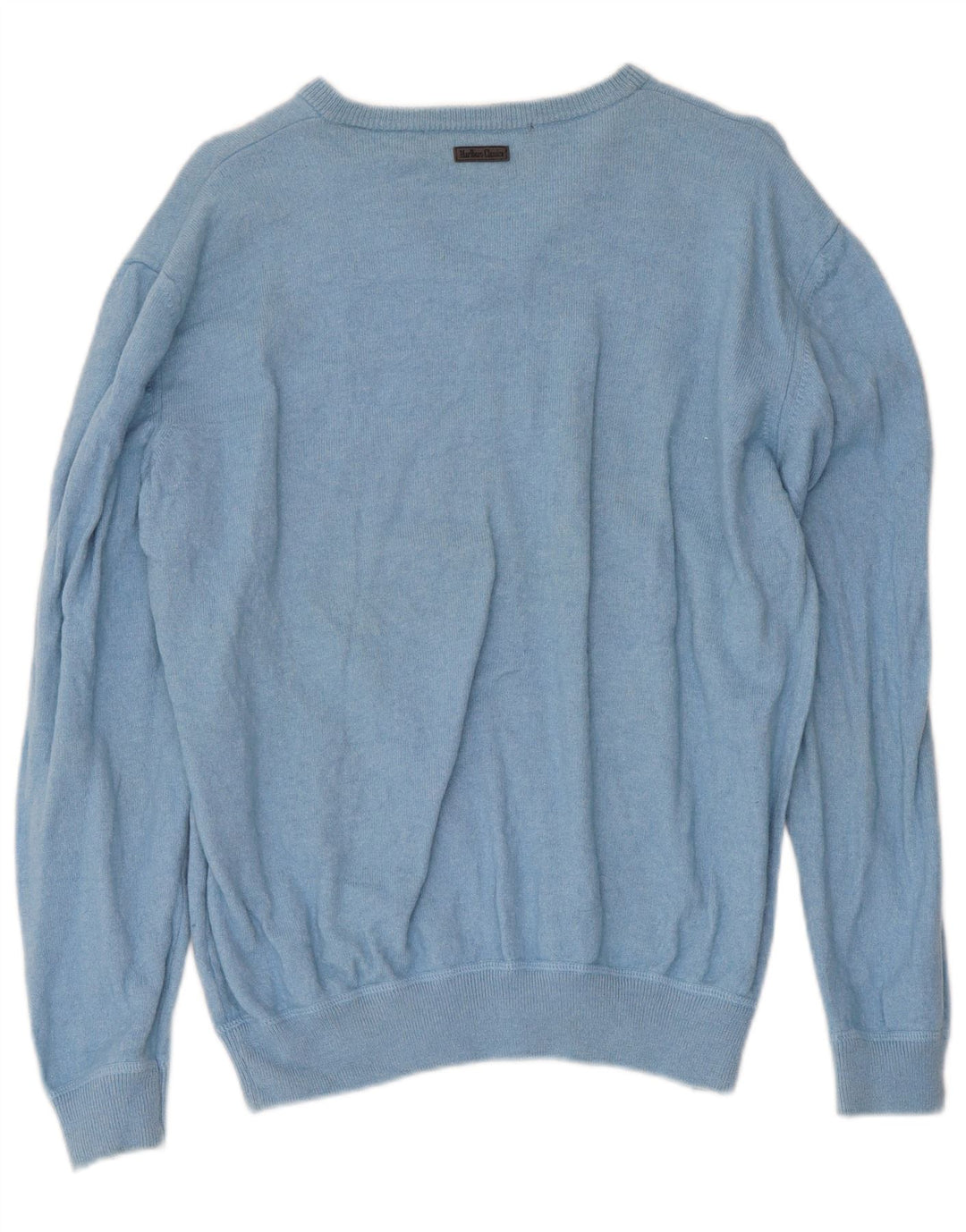 Marlboro Classics Dame V-hals sweater UK 18 XL Blå Uld