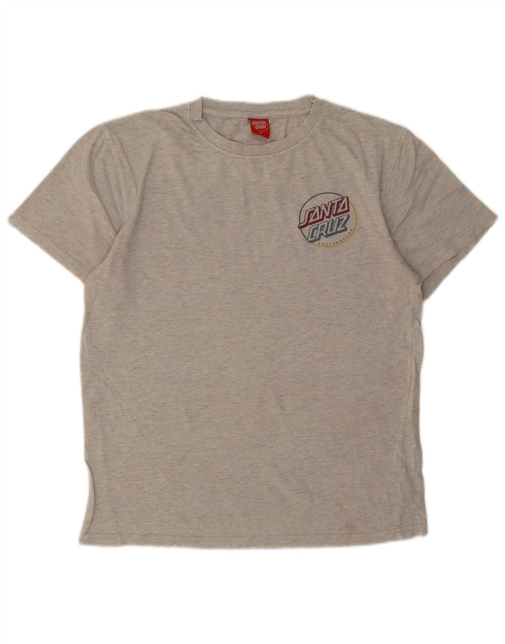 Santa Cruz Herre grafisk T-shirt Top mellemgrå bomuld