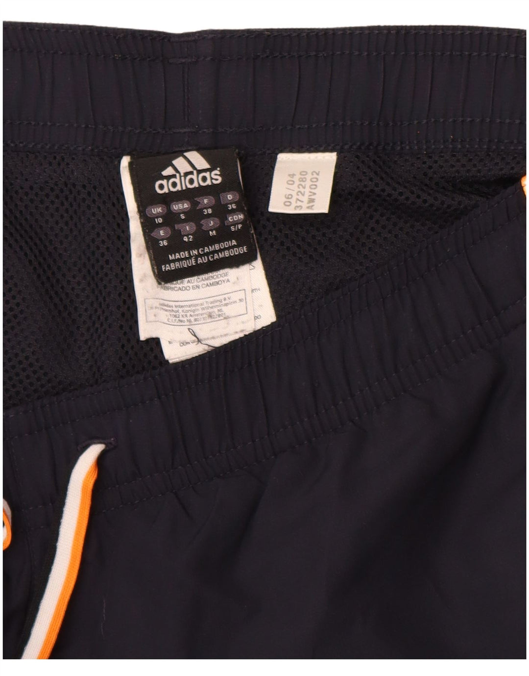 ADIDAS Træningsdragt til kvinder Joggers UK 10 Small Navy Blue Polyester