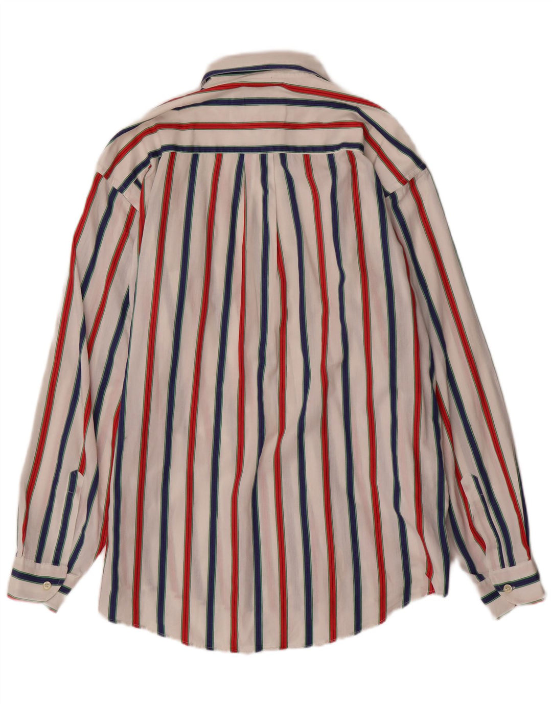 VINTAGE herreskjorte str. 16 1/2 42 Stor flerfarvet stribet bomuld