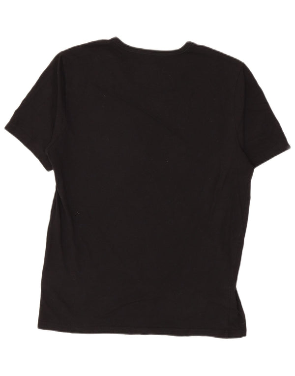 Hugo Boss Herre T-Shirt Top Medium Sort Bomuld