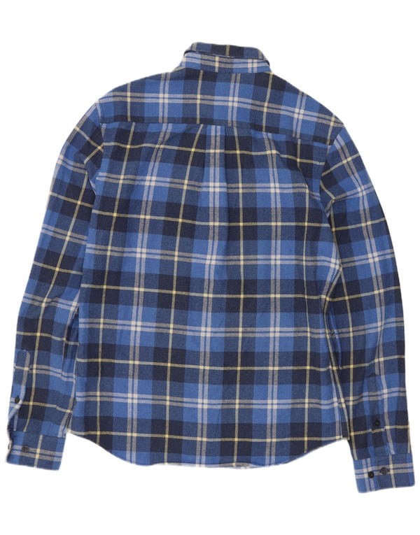 Penguin Heritage Fit Slank flannelskjorte Medium blå ternet bomuld