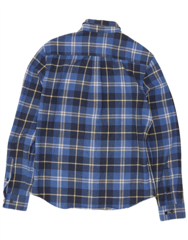 Penguin Heritage Fit Slank flannelskjorte Medium blå ternet bomuld