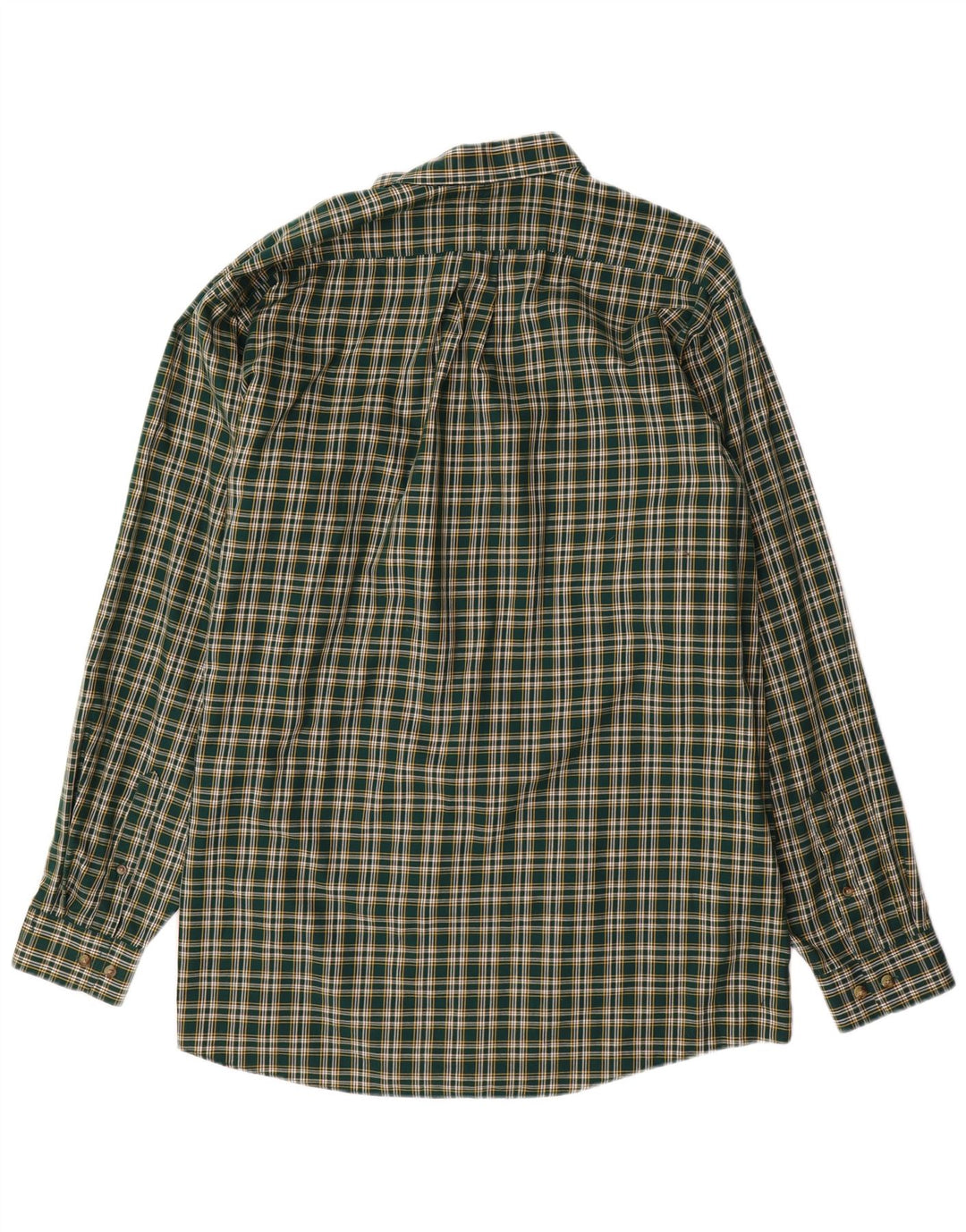 L.L.BEAN Herre høj Traditionel pasform flannelskjorte XL grøn ternet bomuld