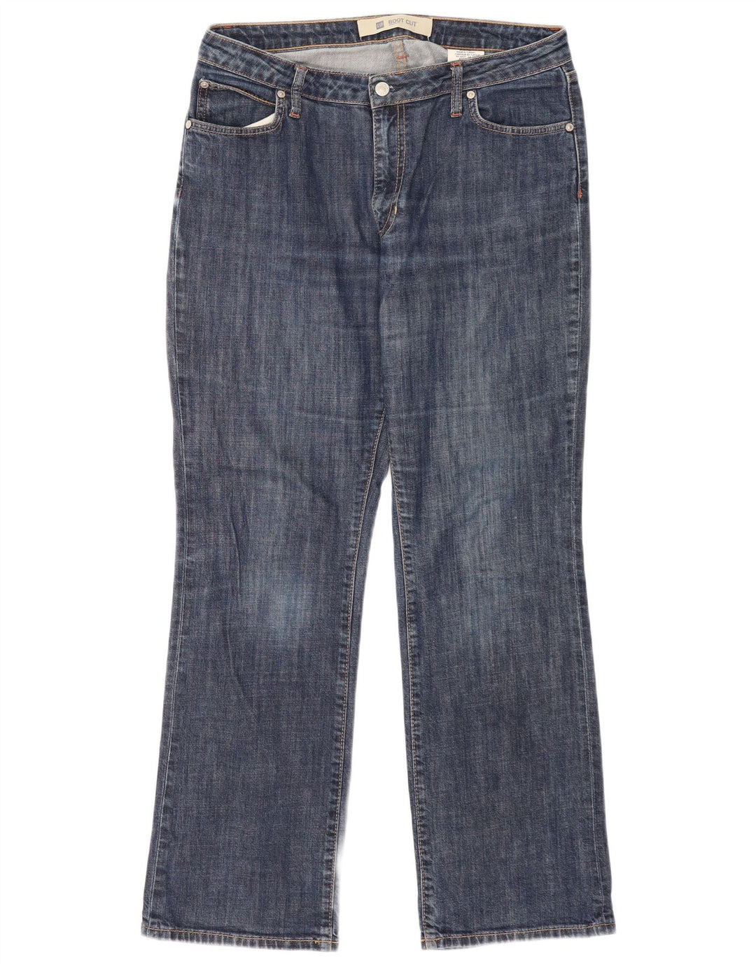 Gap Dame Stretch Bootcut Jeans US 12 Large W32 L29 Blå Bomuld