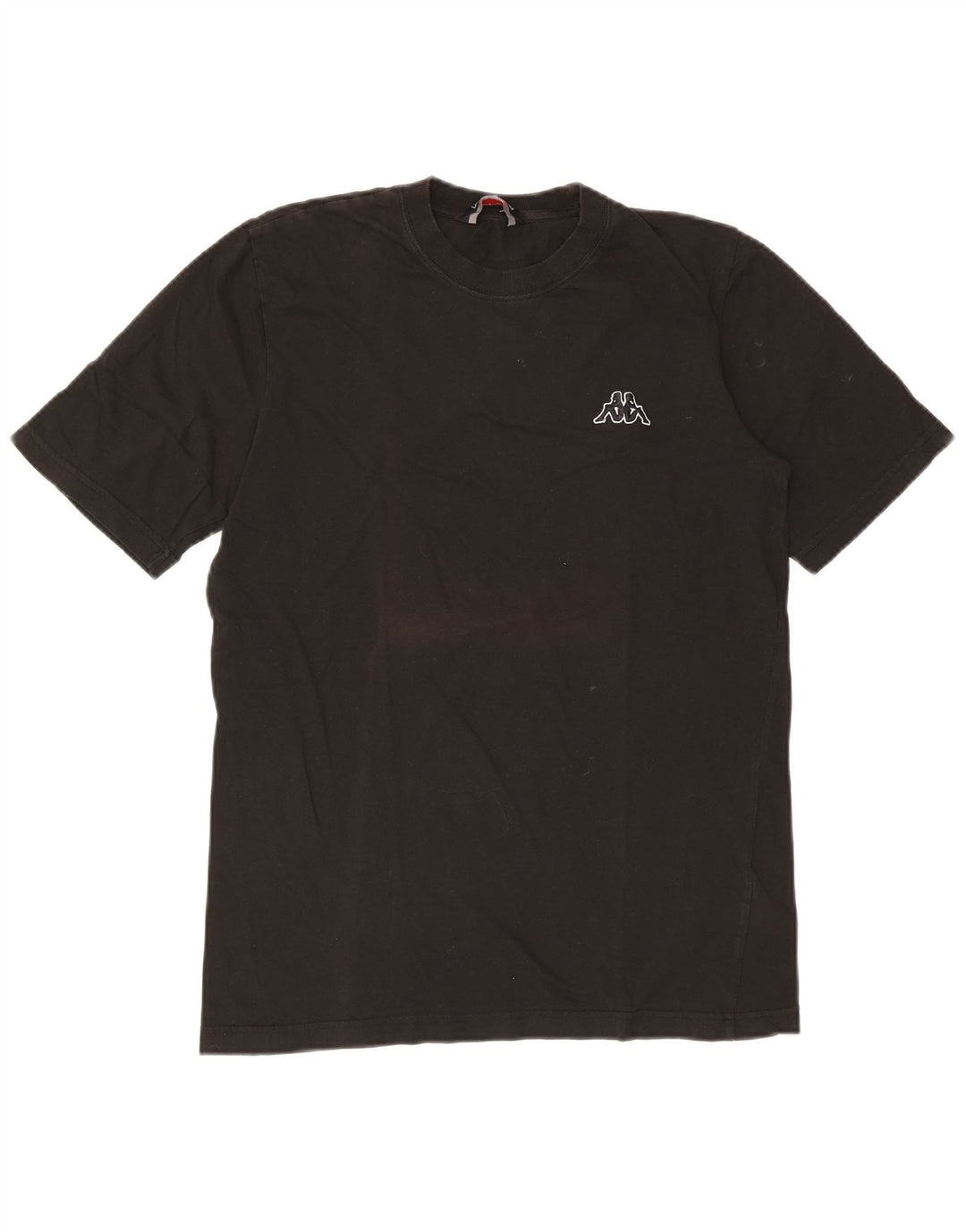 Kappa Herre T-Shirt Top Stor Sort Bomuld