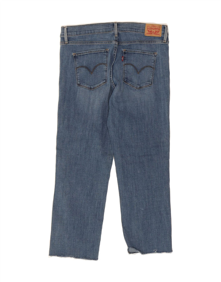 LEVI'S Womens 314 Crop Straight Jeans W31 L25 Blue Cotton Vintage Levi's and Second-Hand Levi's from Messina Hembry 