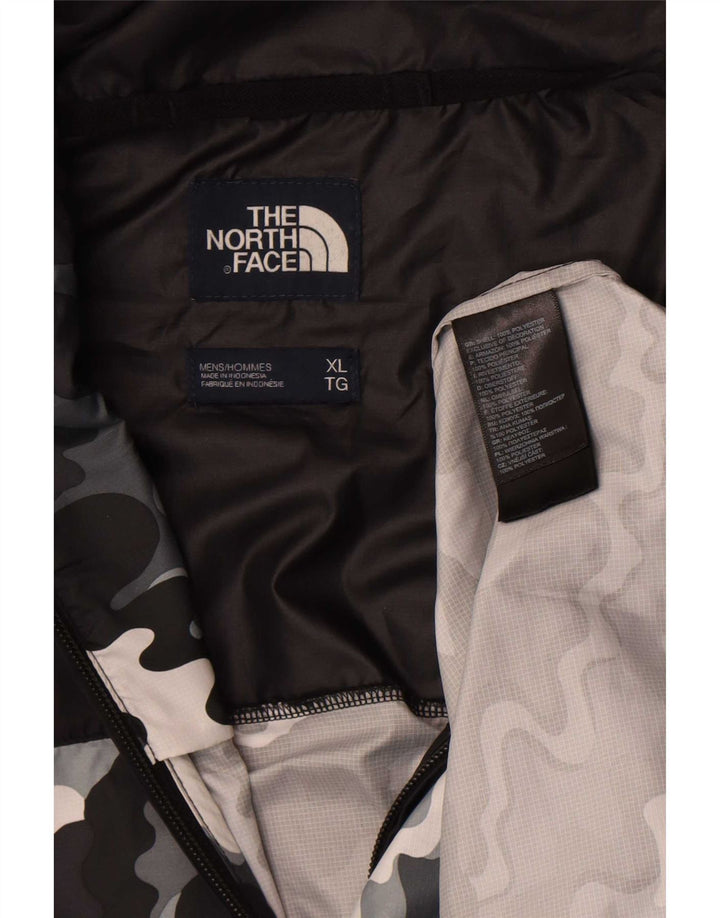 The North Face Herre Hættetrøje Regnjakke UK 42 XL Sort Camouflage
