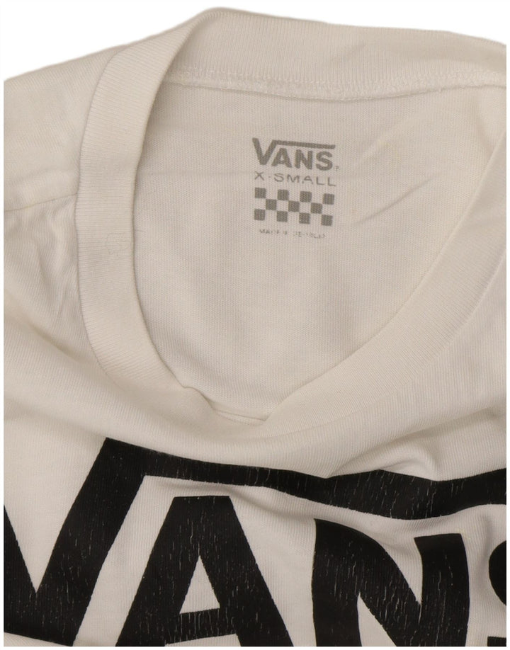 VANS Grafisk T-shirt top til kvinder DK 6 XS Hvid