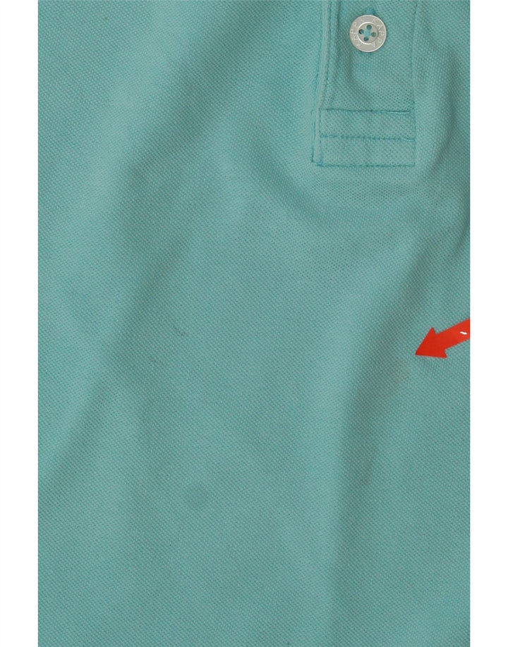 KAPPA Poloshirt til mænd XL turkis stribet