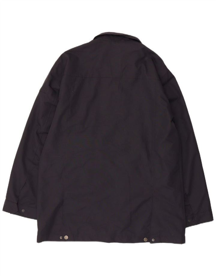 IVY OXFORD Herre Windbreaker Jacket IT 50 Large Navy Blue Polyester