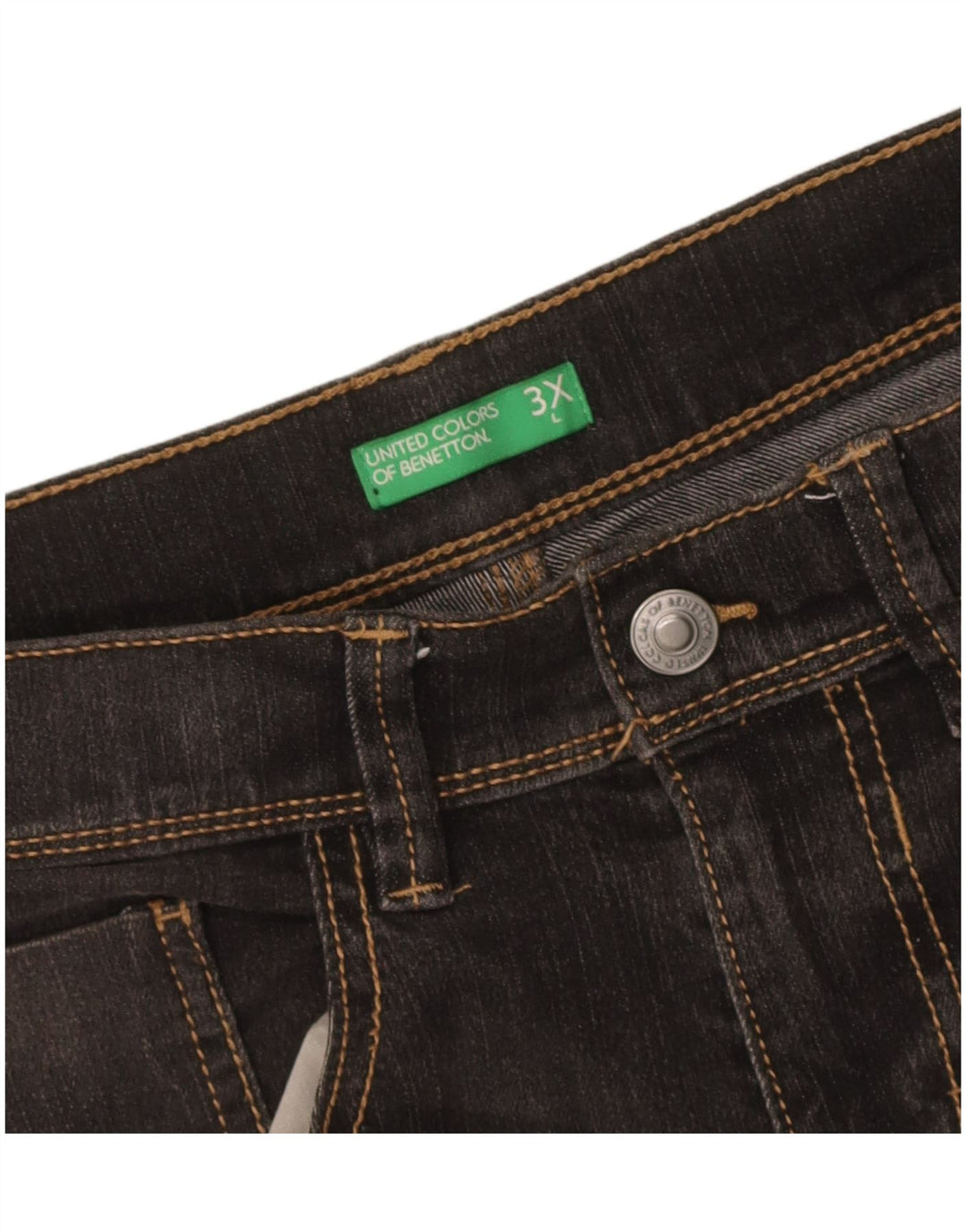 Benetton Herre Denim Shorts W32 Medium Sort