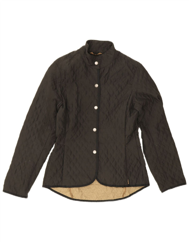 Barbour Quiltet jakke til kvinder UK 8 Lille sort polyester