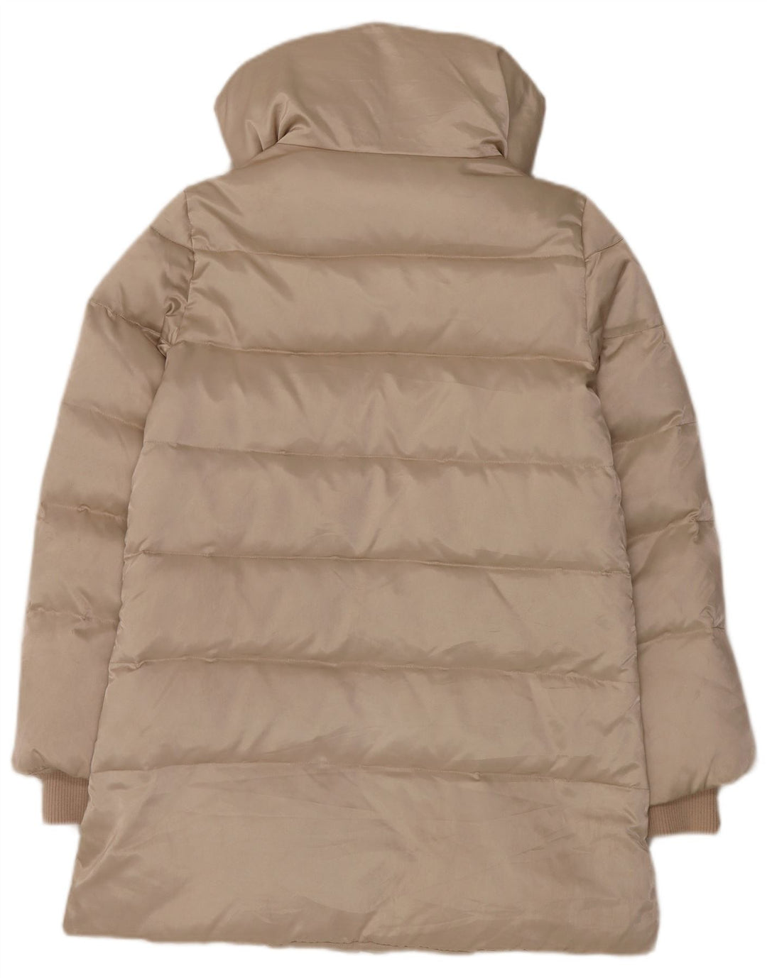 Moschino Dame Duffle Polstret Frakke UK 14 Large Beige Polyester