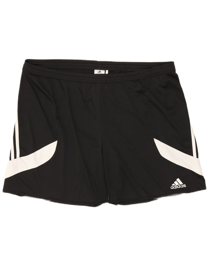 Adidas Herre Climalite Sport Shorts 2XL Sort Colourblock Polyester