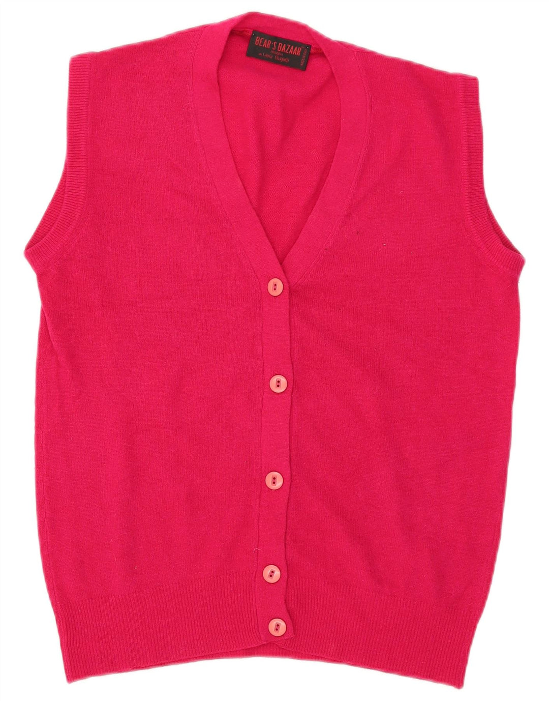 Laura Biagiotti Dame Bear's Bazaar Cardigan Sweater IT 44 Medium Pink