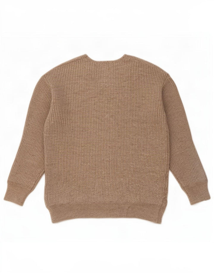 Marks & Spencer Dame Oversized V-hals sweater UK 10 Small Grey