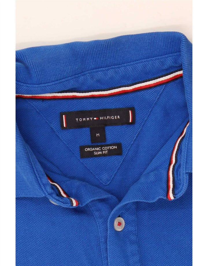 Tommy Hilfiger Herre Slim Fit Polo Shirt Medium Blå Stribet