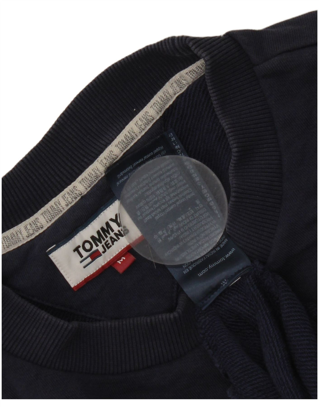 Tommy Hilfiger Herre grafisk sweatshirt Jumper Medium Navy Blue Colourblock