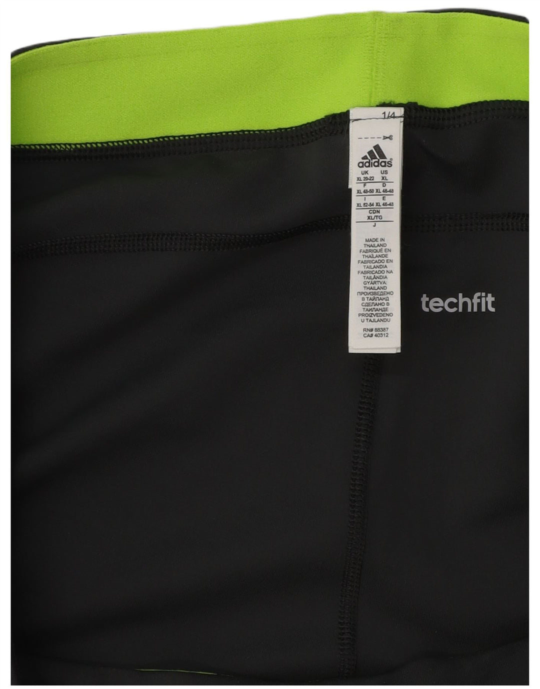 ADIDAS Dame Climalite Capri Leggings UK 20/22 XL Grå Colourblock