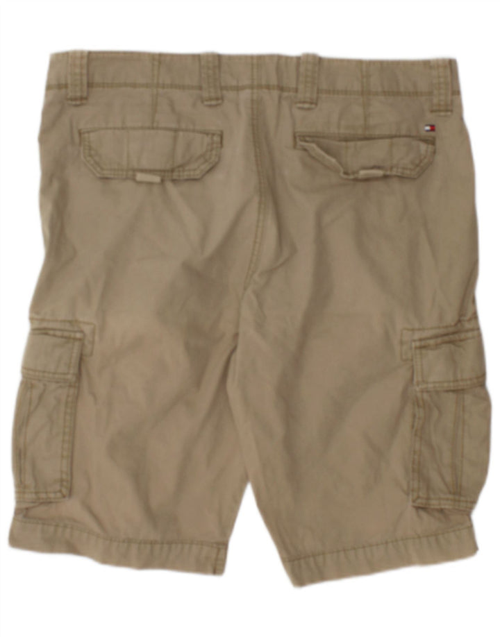 Tommy Hilfiger Herre Cargo Shorts W33 Large Khaki Bomuld
