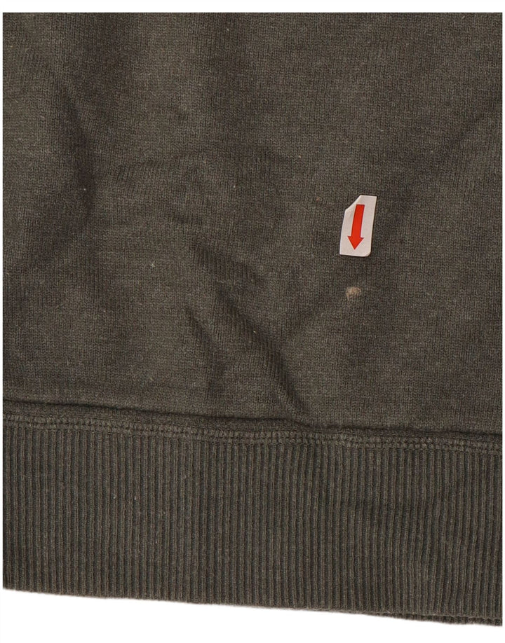 MASSIMO DUTTI Herre Zip Neck Sweater XL Grå Viscose
