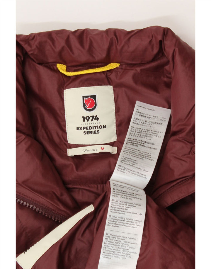 Fjall Raven Dame Polstret Jakke UK 14 Medium Bourgogne Polyamid