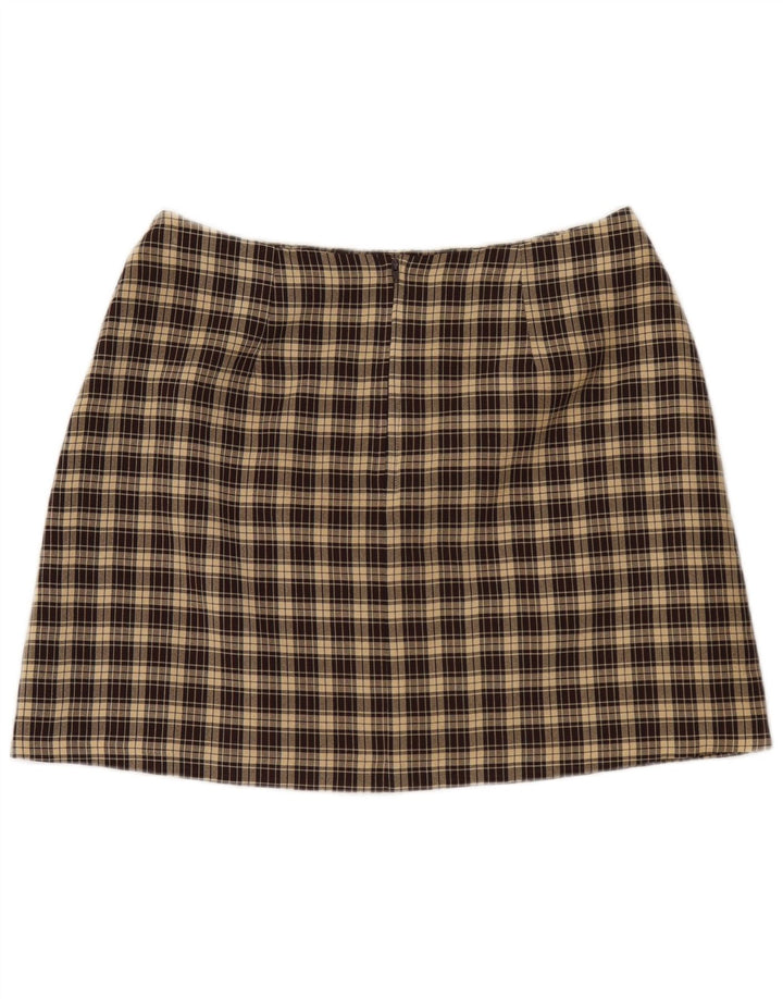 Dorothy Perkins Dame Mini-nederdel UK 16 Large W32 brun ternet polyester