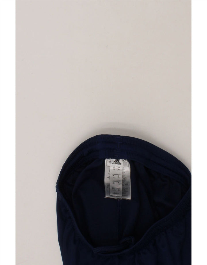 ADIDAS Boys Sport Shorts 9-10 Years XS  Navy Blue Polyester Vintage Adidas and Second-Hand Adidas from Messina Hembry 