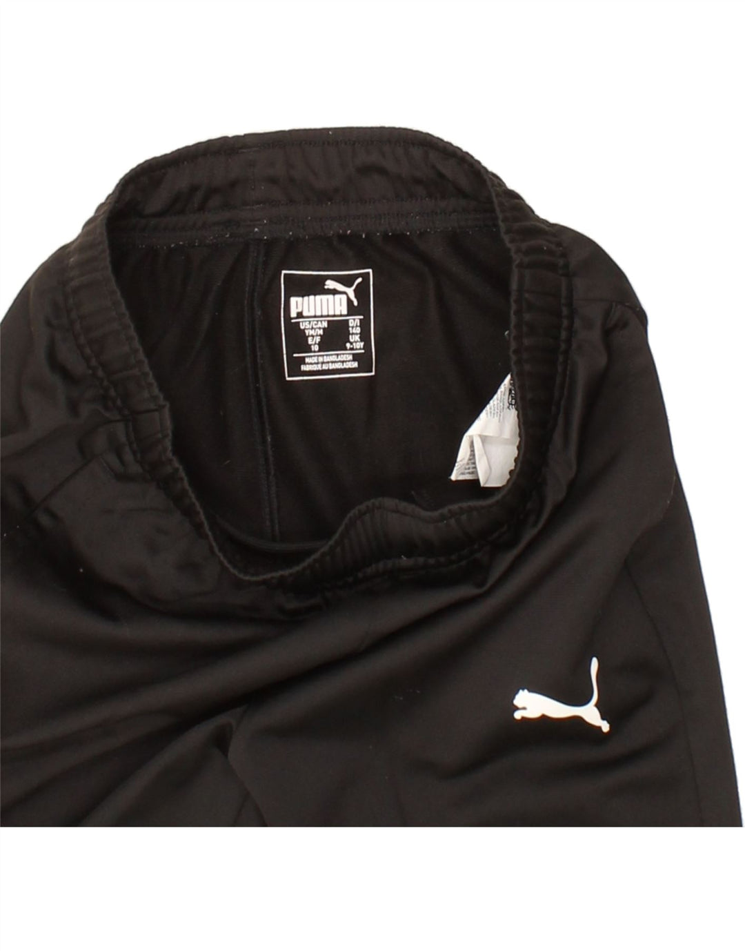 PUMA Boys Tracksuit Trousers 9-10 Years  Black Polyester Vintage Puma and Second-Hand Puma from Messina Hembry 