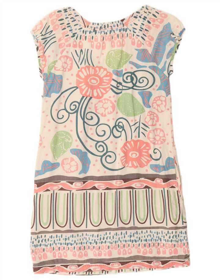 WHITE STUFF Dameskiftskjole UK 8 Small White Floral Linen