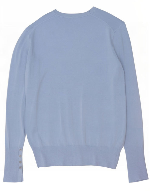 Zara Dame Boat Neck Jumper Sweater UK 16 Large Blue