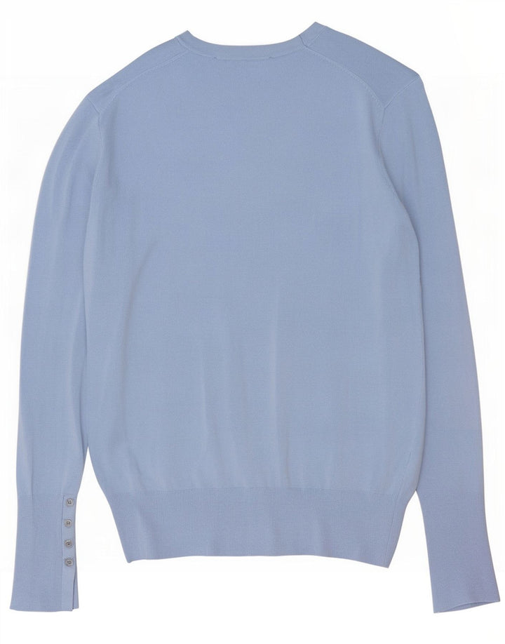 Zara Dame Boat Neck Jumper Sweater UK 16 Large Blue