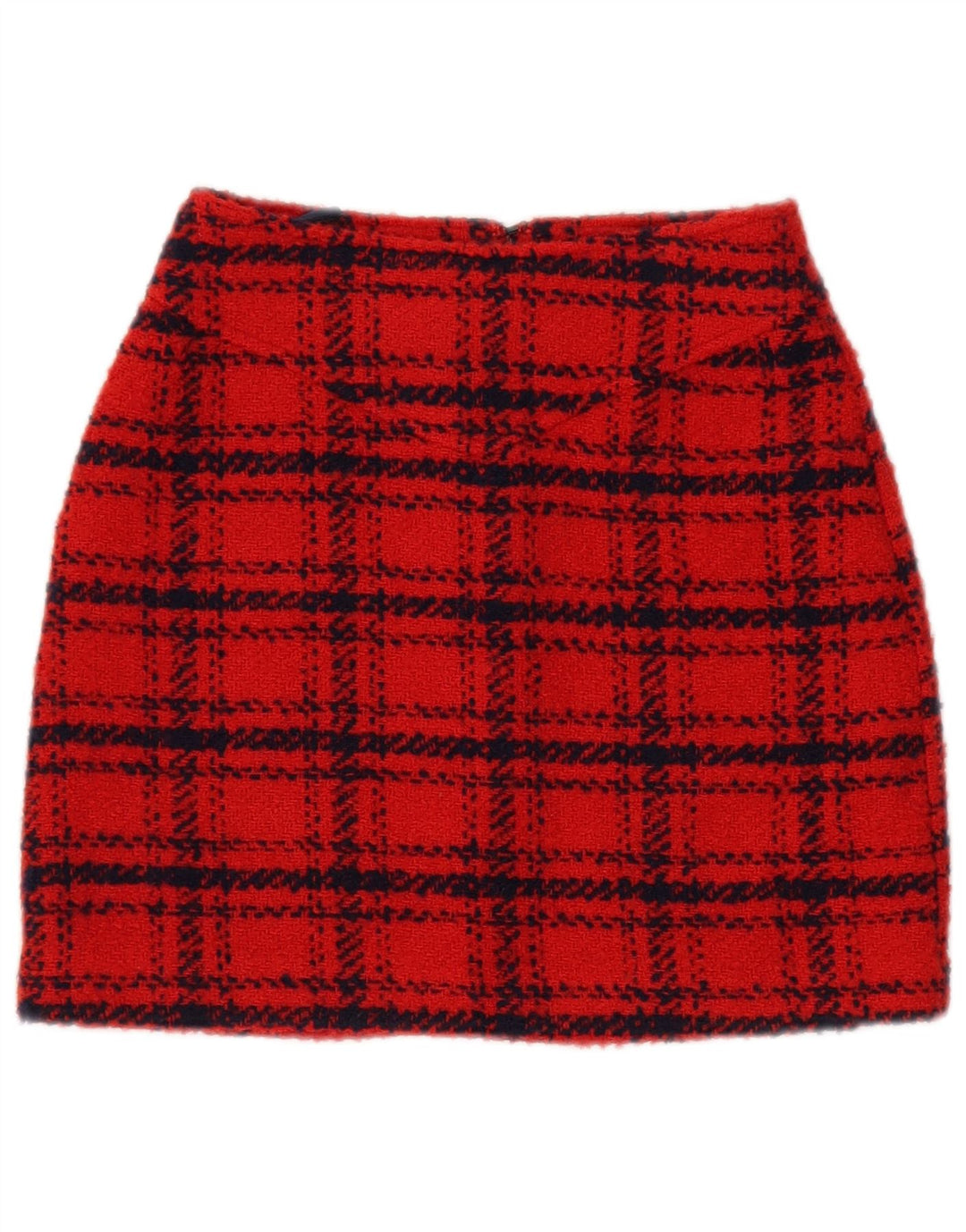 Piombo Dame Mini Nederdel IT 38 XS W26 Rødternet polyester