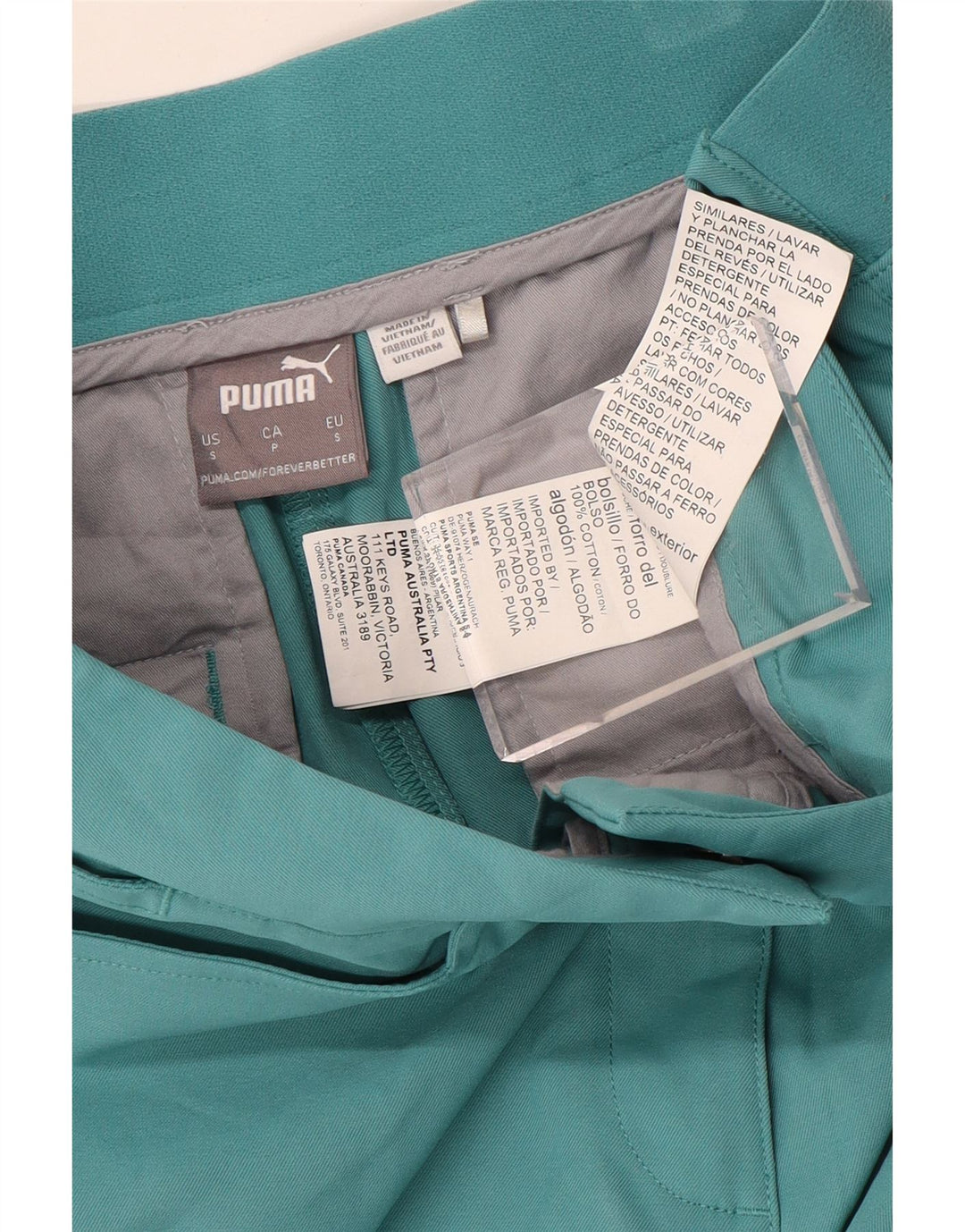 PUMA Casual Shorts til kvinder Små W27 blå bomuld