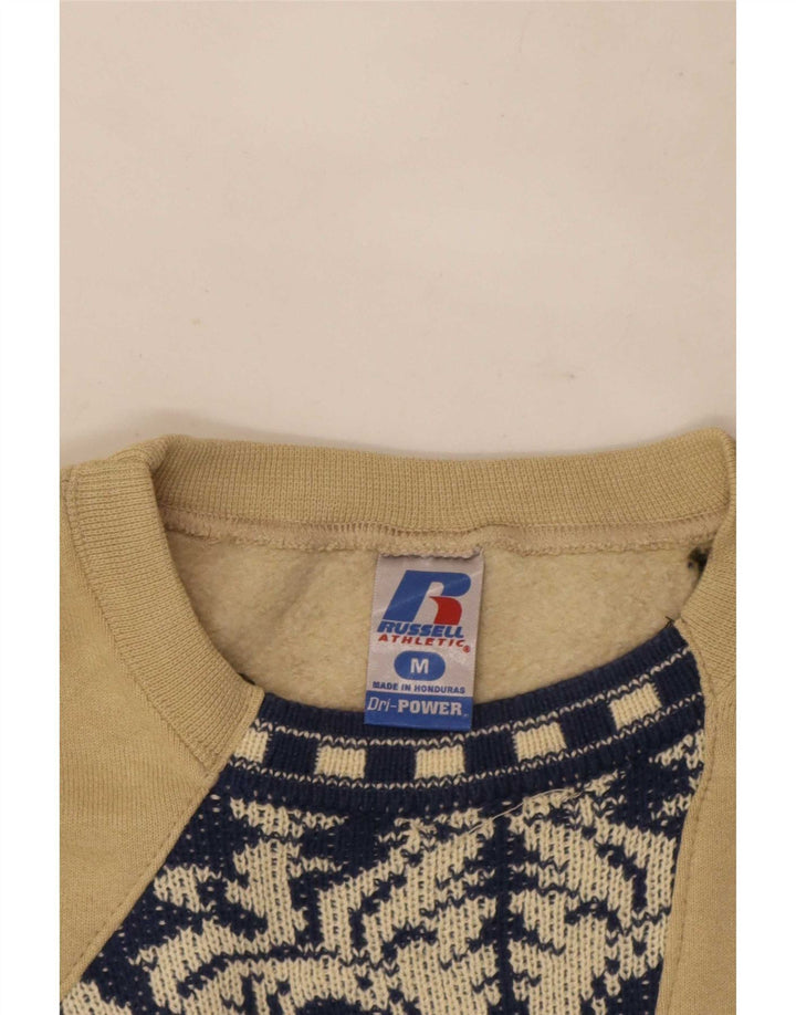 Russell Athletic Dame Dri-Power Sweatshirt Jumper UK 14 Medium Beige