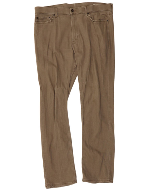Marks & Spencer Lige Regular Casual Bukser til kvinder W40 L33 Beige