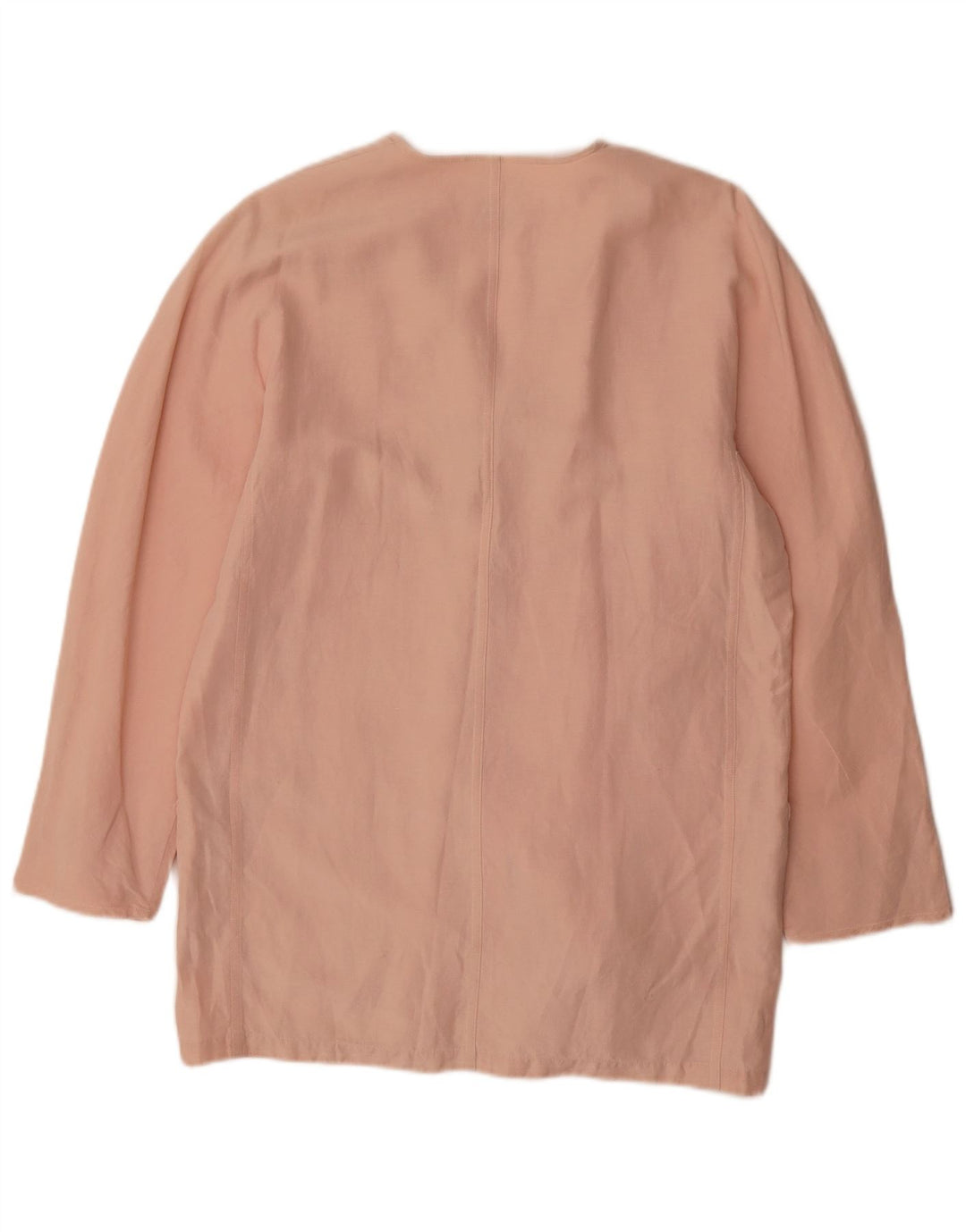 Max Mara Herre 3-knaps blazerjakke UK 12 Medium Pink Linen