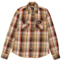 SUPERDRY Flanellskjorte til mænd Stor brun ternet bomuld