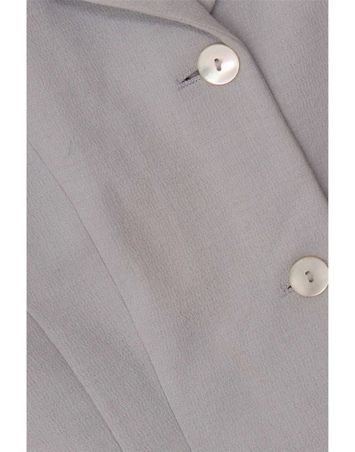 Max & Co. Dame 3-knaps blazerjakke UK 12 Medium Blue Viscose